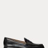 Mocasini de damă negri Ralph Lauren Wynnie din piele lustruită Mocasini de damă negri Ralph Lauren Wynnie din piele lustruită