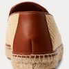 Mocasini de pânză brodat Ralph Lauren bej pentru bărbați Mocasini de pânză brodat Ralph Lauren bej pentru bărbați