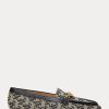 Mocasini gri pentru damă Ralph Lauren Averi II cu monogramă jacquard Mocasini gri pentru damă Ralph Lauren Averi II cu monogramă jacquard