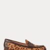 Mocasini maro pentru femei Ralph Lauren Wynnie cu imprimeu leopard Mocasini maro pentru femei Ralph Lauren Wynnie cu imprimeu leopard