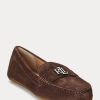 Mocasini maro Ralph Lauren Barnsbury din piele intoarsa de dama Mocasini maro Ralph Lauren Barnsbury din piele intoarsa de dama