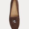 Mocasini maro Ralph Lauren Barnsbury din piele intoarsa de dama Mocasini maro Ralph Lauren Barnsbury din piele intoarsa de dama