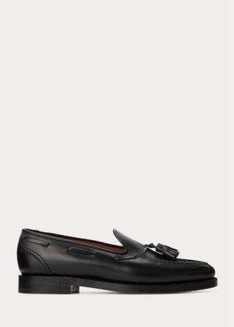 Mocasini negri din piele de vițel Ralph Lauren Booth pentru bărbați