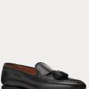 Mocasini negri din piele de vițel Ralph Lauren Booth pentru bărbați Mocasini negri din piele de vițel Ralph Lauren Booth pentru bărbați
