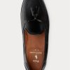 Mocasini negri din piele de vițel Ralph Lauren Booth pentru bărbați Mocasini negri din piele de vițel Ralph Lauren Booth pentru bărbați