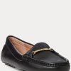 Mocasini negri Ralph Lauren Briony din piele pentru femei Mocasini negri Ralph Lauren Briony din piele pentru femei
