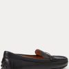Mocasini negri Ralph Lauren Briony din piele pentru femei Mocasini negri Ralph Lauren Briony din piele pentru femei