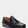 Mocasini Penny din piele de vițel Chalmers pentru bărbați negri Ralph Lauren Mocasini Penny din piele de vițel Chalmers pentru bărbați negri Ralph Lauren