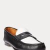 Mocasini Penny din piele de vițel Ralph Lauren Chalmers de damă bej/alb Mocasini Penny din piele de vițel Ralph Lauren Chalmers de damă bej/alb