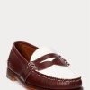Mocasini Penny pentru bărbați, burgundy crem, Ralph Lauren, colecția Morehouse Mocasini Penny pentru bărbați, burgundy crem, Ralph Lauren, colecția Morehouse