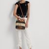 Natural/Negru/Lauren Tan Geantă Andie mare pentru femei Ralph Lauren Natural/Negru/Lauren Tan Geantă Andie mare pentru femei Ralph Lauren