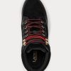Negru pentru femei Ralph Lauren Rylee Suede & Adidași din piele Negru pentru femei Ralph Lauren Rylee Suede & Adidași din piele