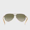 Ochelari de soare aviator Ralph Lauren 0RA4004 pentru femei aurii Ochelari de soare aviator Ralph Lauren 0RA4004 pentru femei aurii