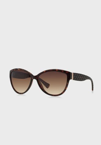 Ochelari de soare maro Ralph Lauren 0RA5176 Butterfly pentru femei