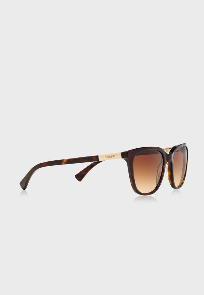 Ochelari de soare maro Ralph Lauren 0RA5206 Tortoise Wayfarers pentru femei Ochelari de soare maro Ralph Lauren 0RA5206 Tortoise Wayfarers pentru femei