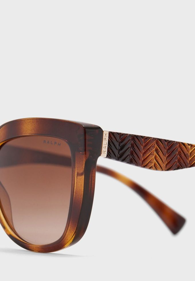 Ochelari de soare maro Ralph Lauren 0Ra5254 Butterfly pentru femei Ochelari de soare maro Ralph Lauren 0Ra5254 Butterfly pentru femei