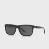 Ochelari de soare pătrați Ralph Lauren 0PH4153 pentru bărbați negri Ochelari de soare pătrați Ralph Lauren 0PH4153 pentru bărbați negri