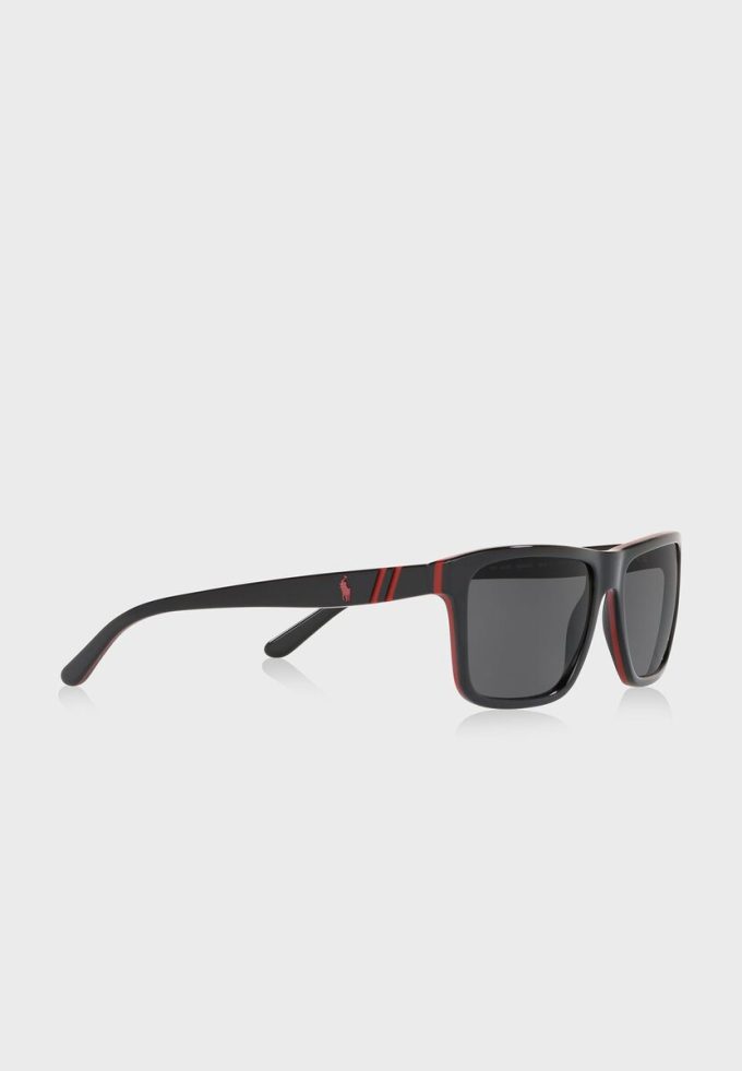 Ochelari de soare pătrați Ralph Lauren 0PH4153 pentru bărbați negri Ochelari de soare pătrați Ralph Lauren 0PH4153 pentru bărbați negri