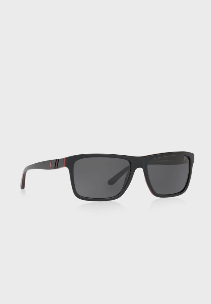 Ochelari de soare pătrați Ralph Lauren 0PH4153 pentru bărbați negri Ochelari de soare pătrați Ralph Lauren 0PH4153 pentru bărbați negri