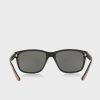 Ochelari de soare pătrați Ralph Lauren 57326G pentru bărbați negri