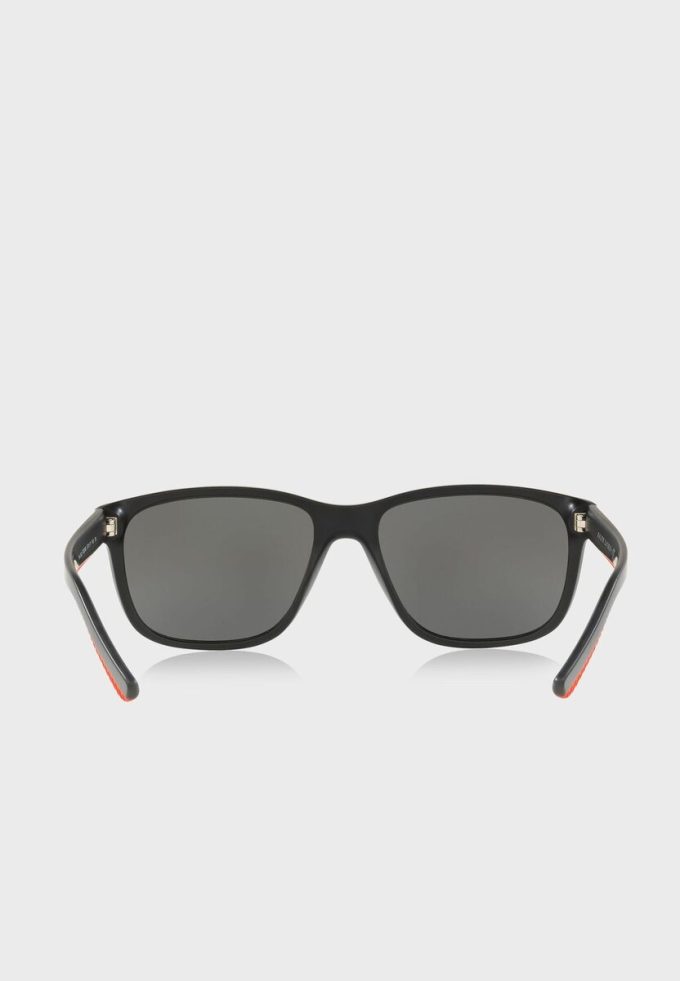 Ochelari de soare pătrați Ralph Lauren 57326G pentru bărbați negri