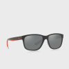 Ochelari de soare pătrați Ralph Lauren 57326G pentru bărbați negri