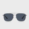 Ochelari de soare Ralph Lauren 0Ph3137 Clubmaster de argint pentru bărbați
