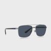 Ochelari de soare Ralph Lauren 0Ph3137 Clubmaster de argint pentru bărbați