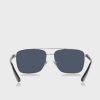 Ochelari de soare Ralph Lauren 0Ph3137 Clubmaster de argint pentru bărbați