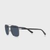 Ochelari de soare Ralph Lauren 0Ph3137 Clubmaster de argint pentru bărbați