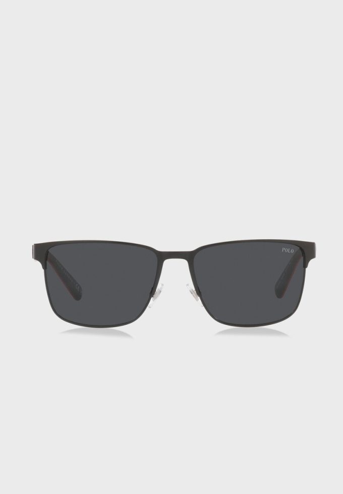 Ochelari de soare Ralph Lauren 0Ph3143 Wayfarers pentru bărbați negri