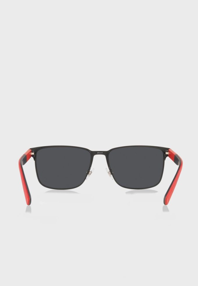 Ochelari de soare Ralph Lauren 0Ph3143 Wayfarers pentru bărbați negri