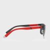Ochelari de soare Ralph Lauren 0Ph3143 Wayfarers pentru bărbați negri
