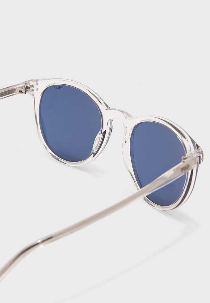 Ochelari de soare Ralph Lauren 0Ph4110 Wayfarers albaștri pentru bărbați