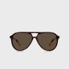 Ochelari de soare Ralph Lauren 0Ph4173 Clubmaster maro pentru bărbați