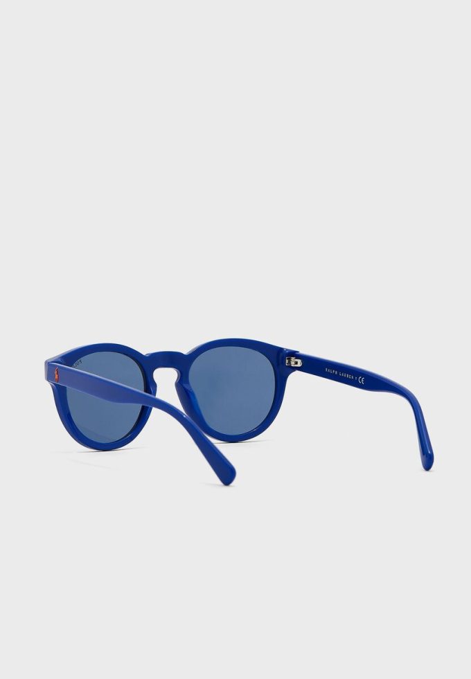 Ochelari de soare Ralph Lauren 0Ph4184 Wayfarers albaștri pentru bărbați