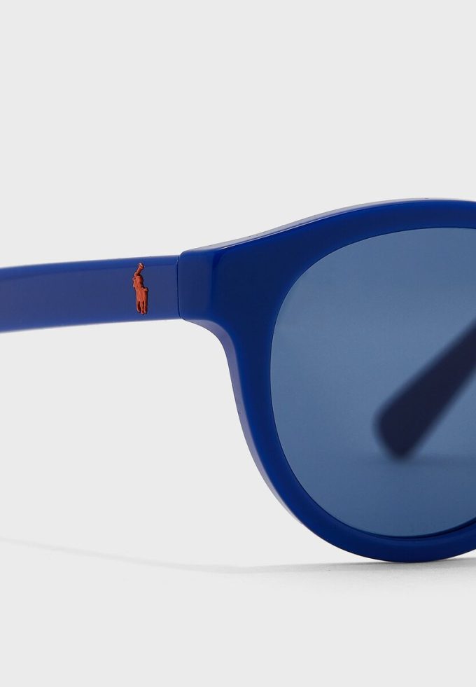 Ochelari de soare Ralph Lauren 0Ph4184 Wayfarers albaștri pentru bărbați