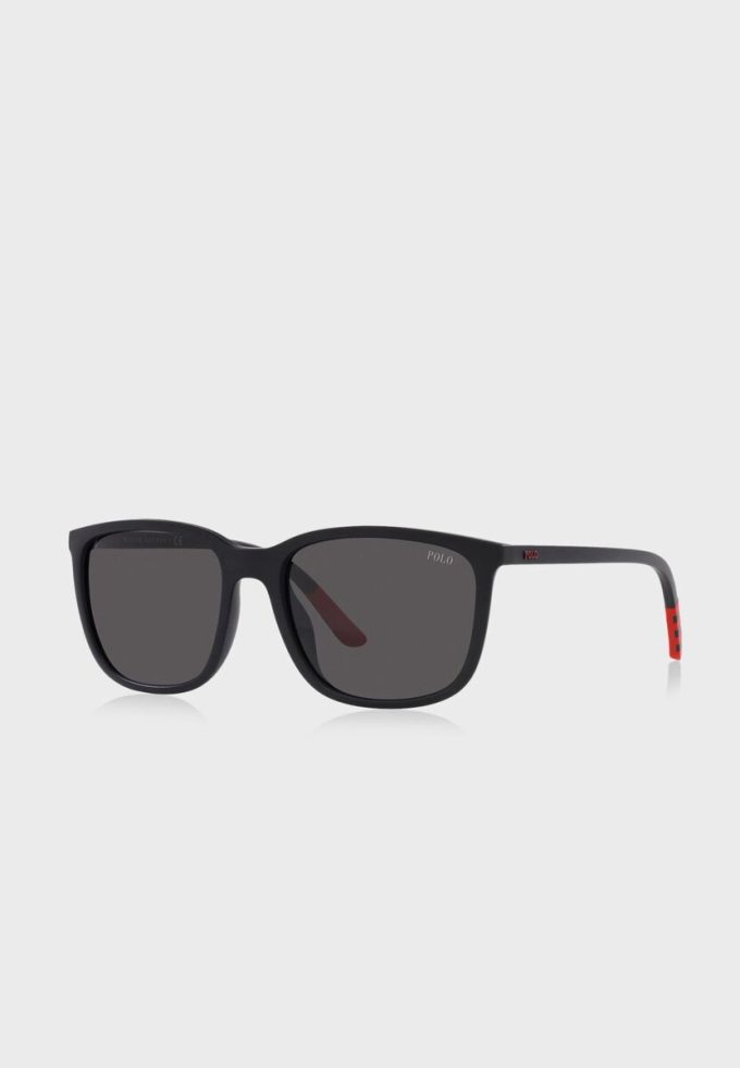 Ochelari de soare Ralph Lauren 0Ph4185U Wayfarers pentru bărbați negri Ochelari de soare Ralph Lauren 0Ph4185U Wayfarers pentru bărbați negri