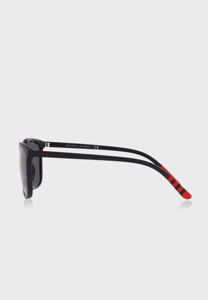 Ochelari de soare Ralph Lauren 0Ph4185U Wayfarers pentru bărbați negri Ochelari de soare Ralph Lauren 0Ph4185U Wayfarers pentru bărbați negri