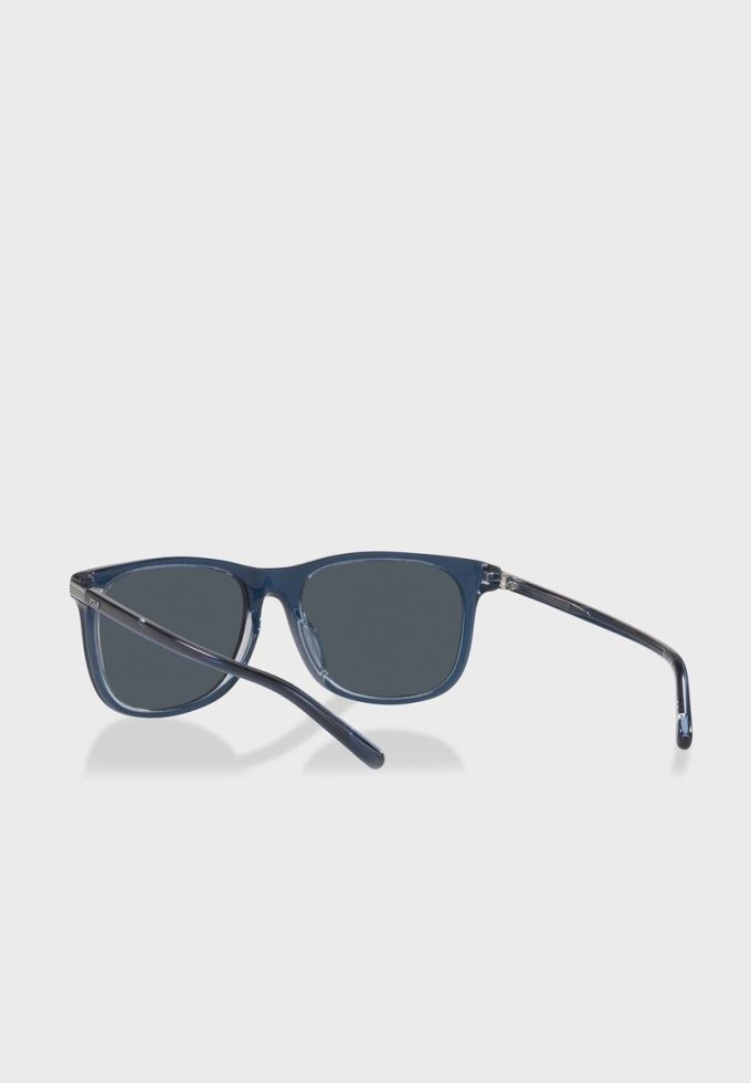 Ochelari de soare Ralph Lauren 0Ph4186U Wayfarers pentru bărbați albaștri