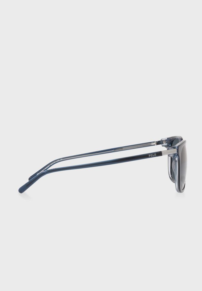 Ochelari de soare Ralph Lauren 0Ph4186U Wayfarers pentru bărbați albaștri
