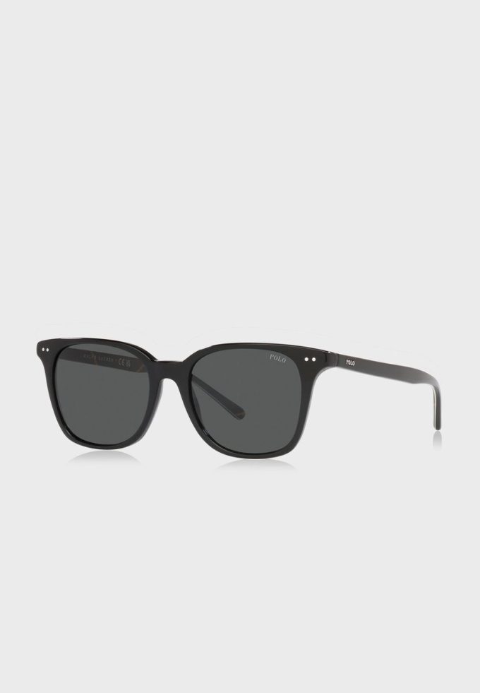 Ochelari de soare Ralph Lauren 0Ph4187 Wayfarers negri pentru bărbați