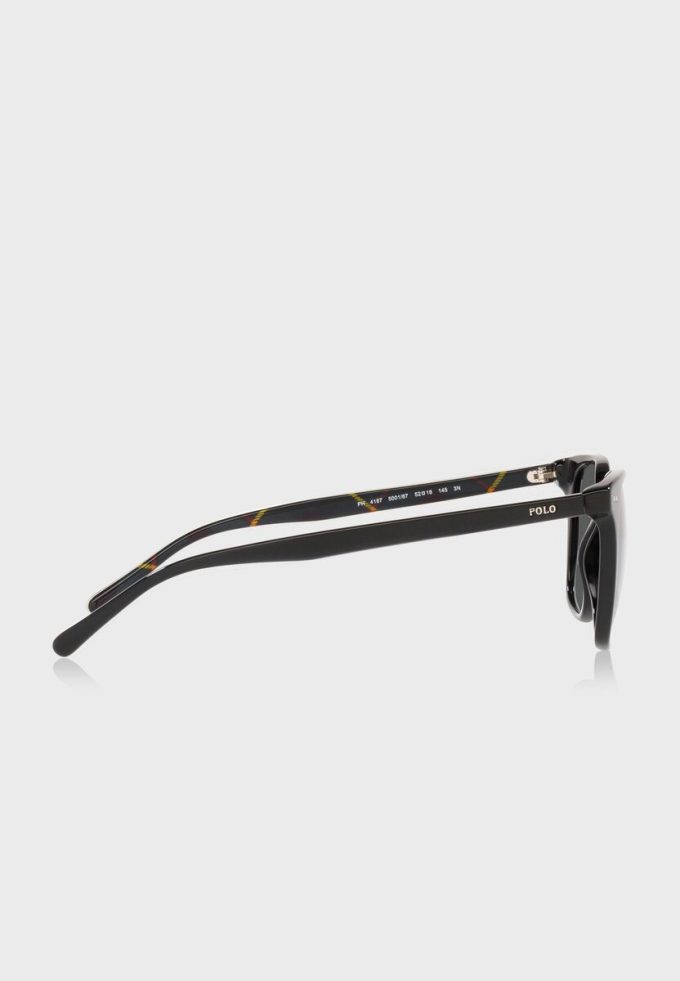 Ochelari de soare Ralph Lauren 0Ph4187 Wayfarers negri pentru bărbați