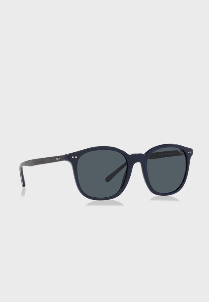 Ochelari de soare Ralph Lauren 0Ph4188 Wayfarers pentru bărbați bleumarin