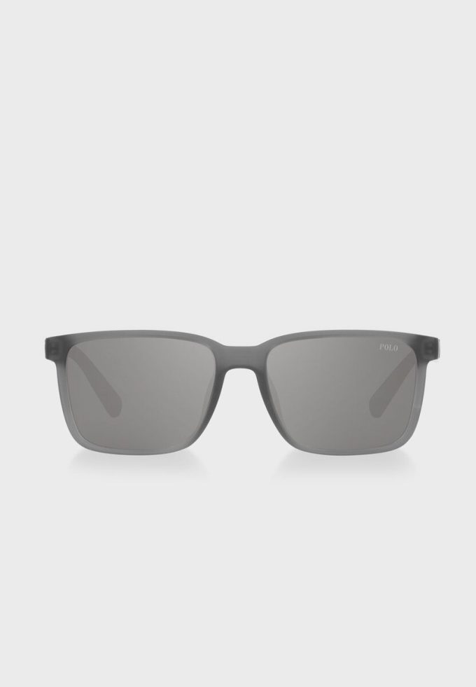 Ochelari de soare Ralph Lauren 0Ph4189U Wayfarers pentru bărbați argintii