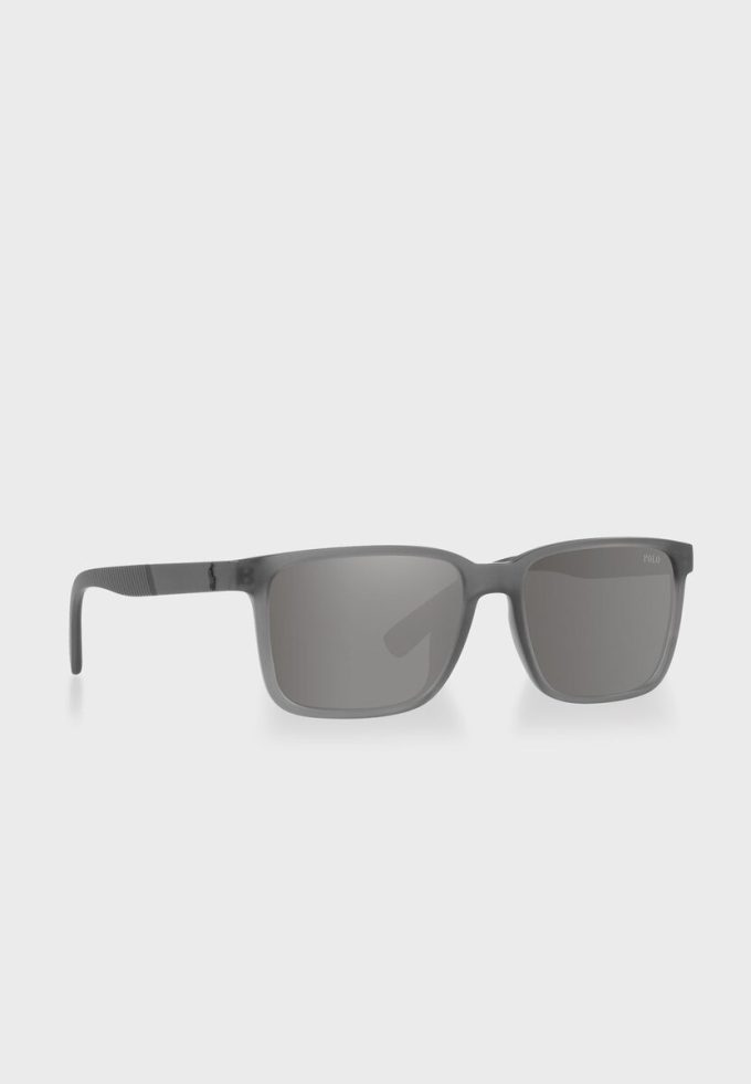 Ochelari de soare Ralph Lauren 0Ph4189U Wayfarers pentru bărbați argintii