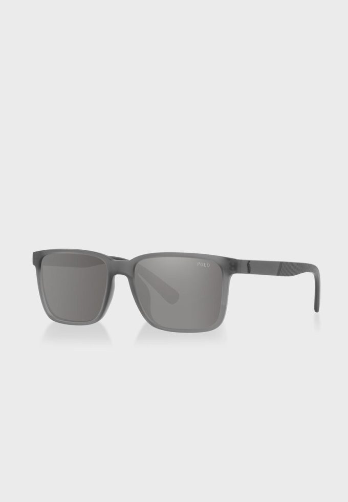 Ochelari de soare Ralph Lauren 0Ph4189U Wayfarers pentru bărbați argintii
