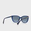 Ochelari de soare Ralph Lauren 0Ra5274 Wayfarer albaștri pentru femei