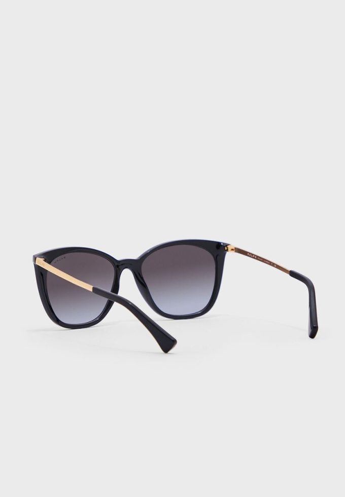 Ochelari de soare Ralph Lauren 0Ra5280 Wayfarers negri pentru femei