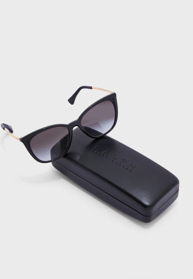 Ochelari de soare Ralph Lauren 0Ra5280 Wayfarers negri pentru femei